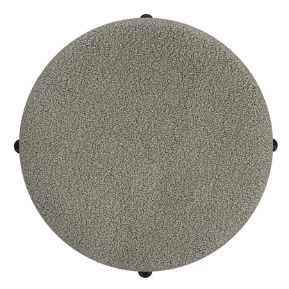 Castor - Ottoman avec rangement - Bouclé Gris