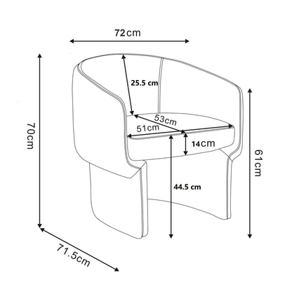 Sheri - Accent Chair - Beige Velvet