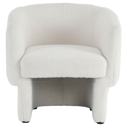 Sheri - Accent Chair - White Bouclé