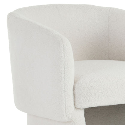 Sheri - Accent Chair - White Bouclé