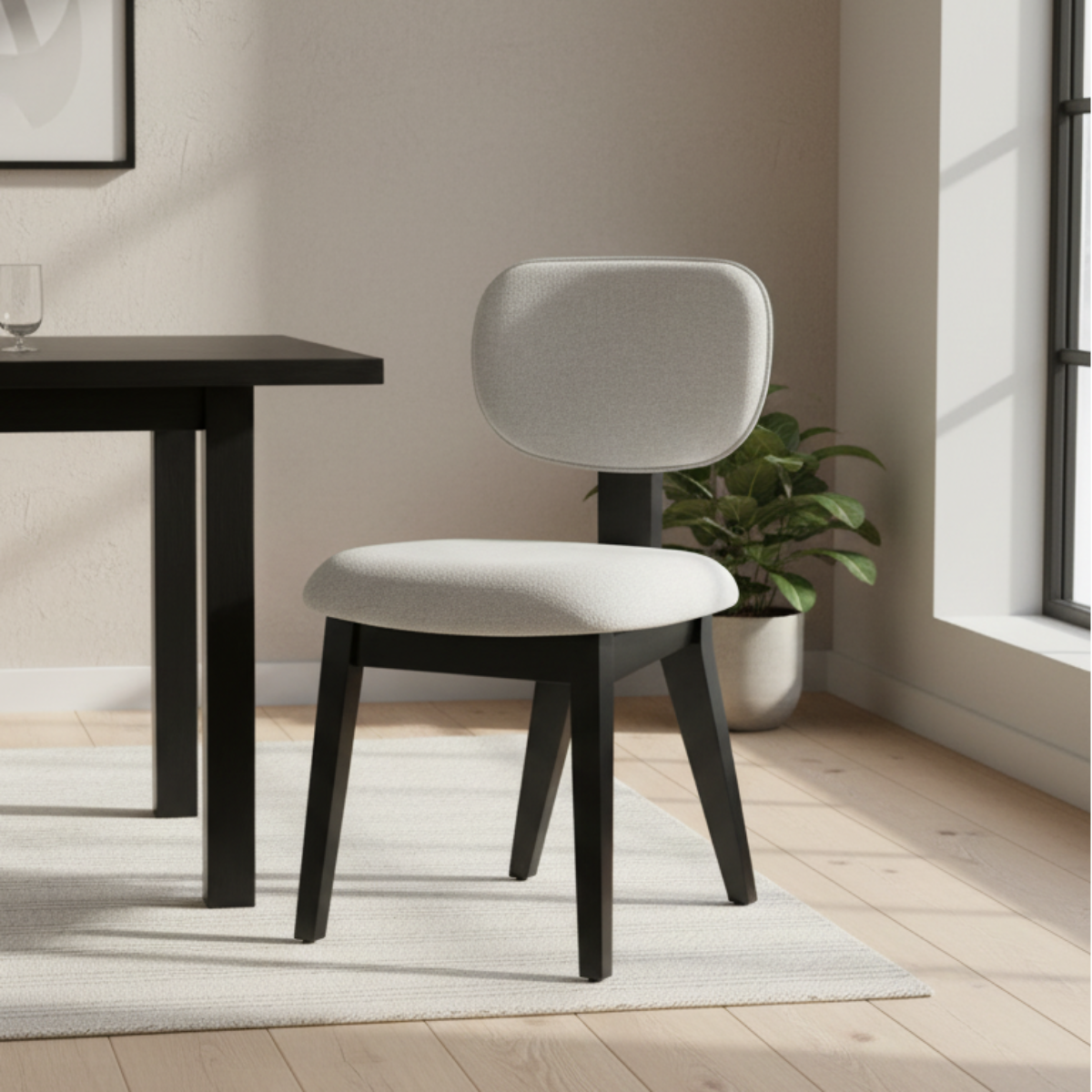 Elodi - Chaise de Salle à Manger - Noir