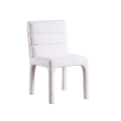 Megara - Chaise de Salle à Manger - Tissu Bouclé Crème