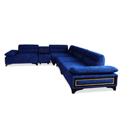 Sofa Modulaire Sectionnel - Comfy - Tissu Bleu Marin