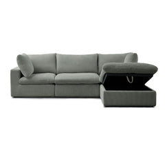 Modular Sectional Sofa - Cozy - Dark Grey Fabric
