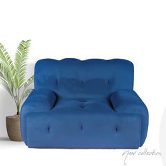 Armchair - Panda - Fabric Blue