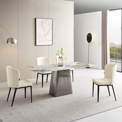Vittoria - Dining Table - White Ceramic