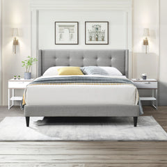 Bed - Full / Gray Fabric