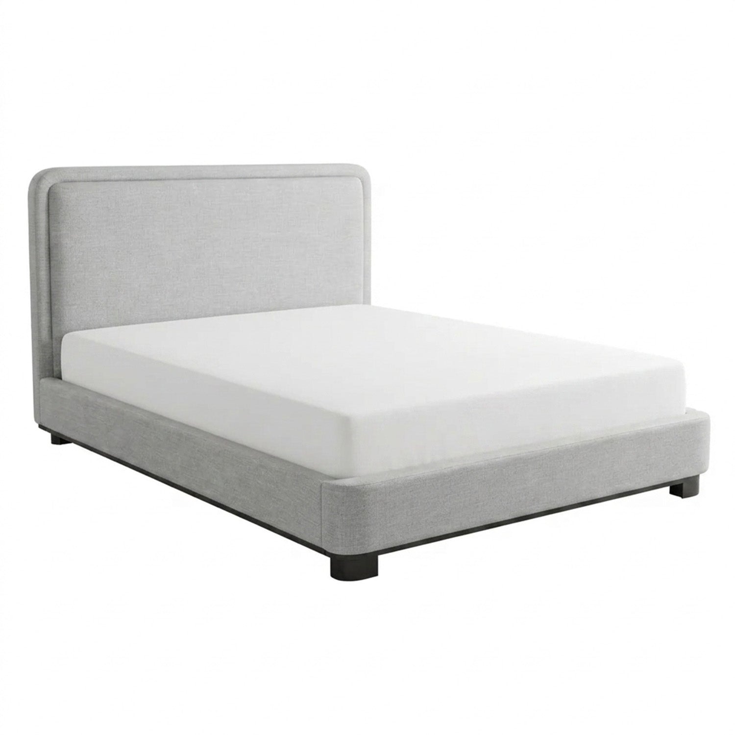 Camilla - Queen Bed - Grey Fabric