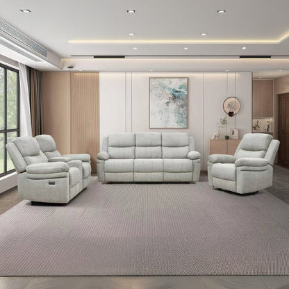 Andre - Motorized Reclining Loveseat - Beige