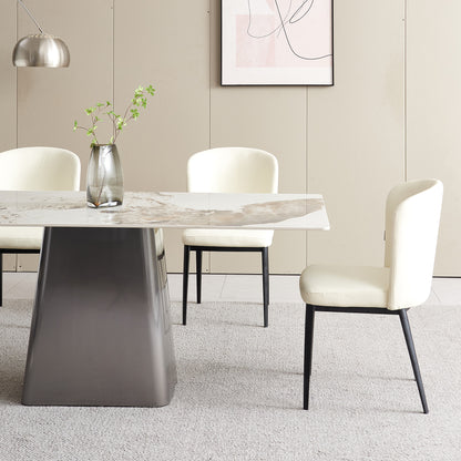 Vittoria - Dining Table - White Ceramic