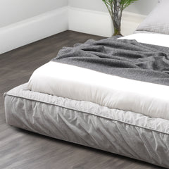 Elsy Feather Bed - Queen / Gray Fabric