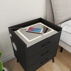 Smart Nightstand - Alice - Black