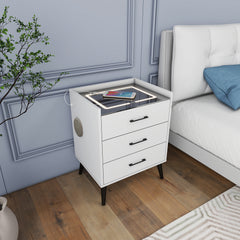 Smart Nightstand - Alice - White