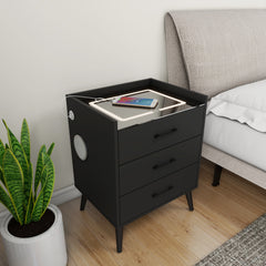 Smart Nightstand - Alice - Black