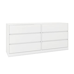6 Drawer Dresser - Glossy White