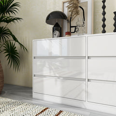 6 Drawer Dresser - Glossy White