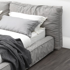 Elsy Feather Bed - Queen / Gray Fabric