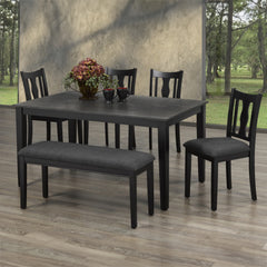 Dining Table Set - 6 Pieces - Gray