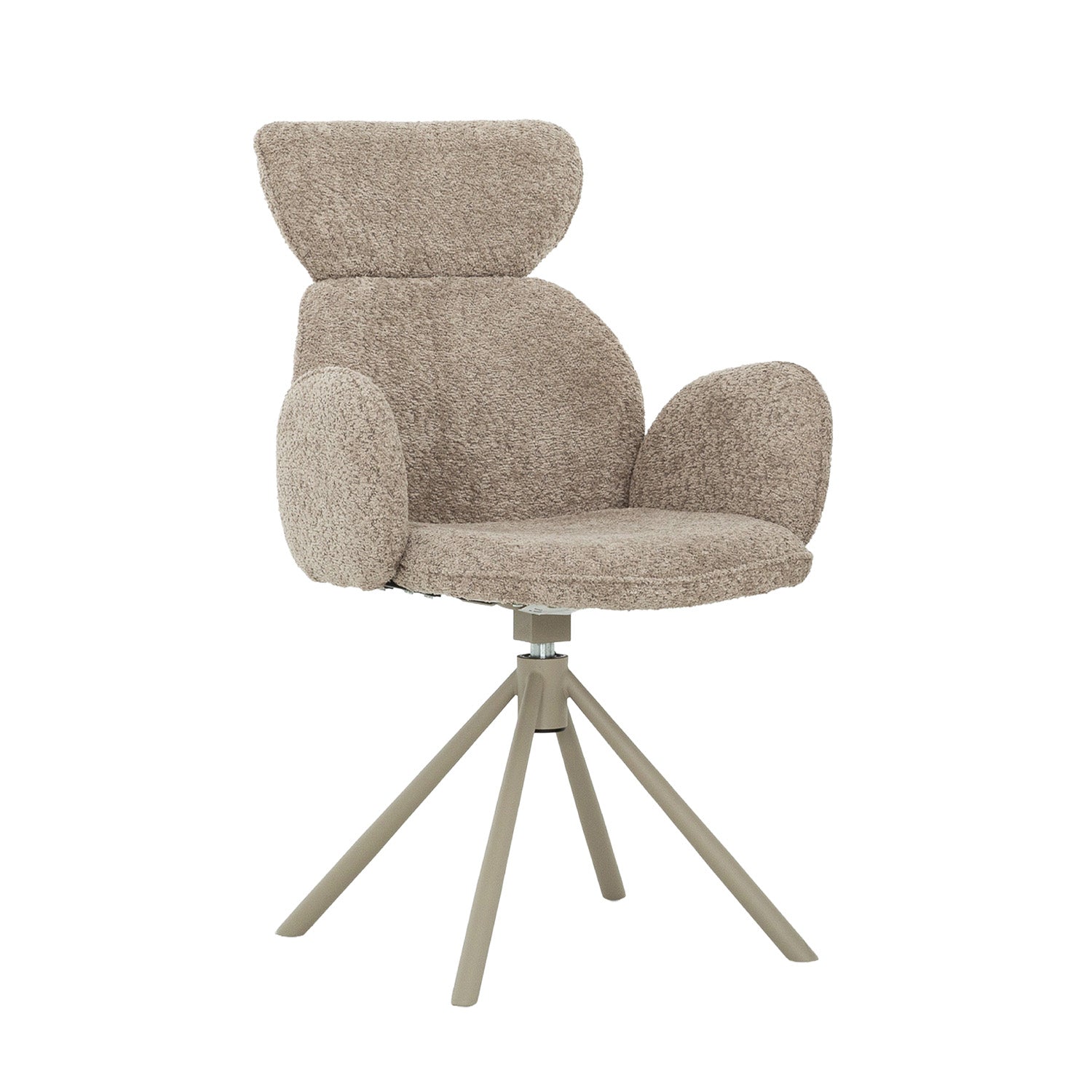 Monza - Chaise de Salle à Manger - Pivotante - Taupe