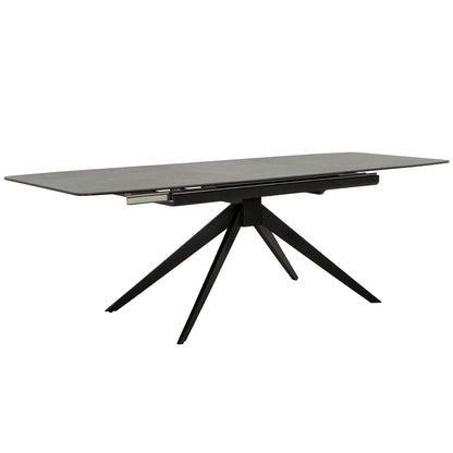 Valeria - Extendable Dining Table - Grey Ceramic