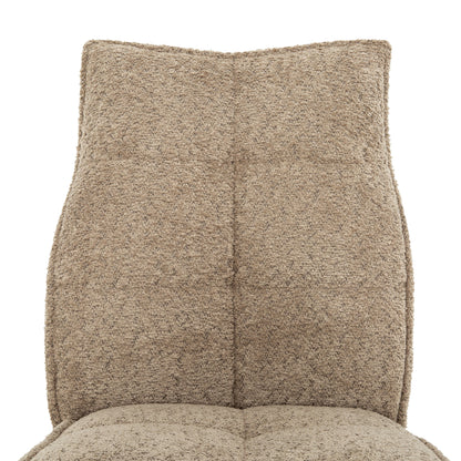 Vienna - Chaise de Salle à Manger - Pivotante Sans Accoudoir - Taupe