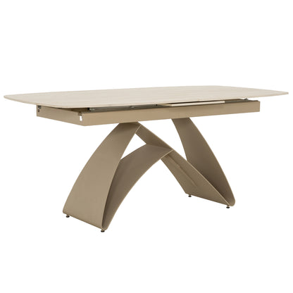 Vienna - Extendable Dining Table - Beige Travertine