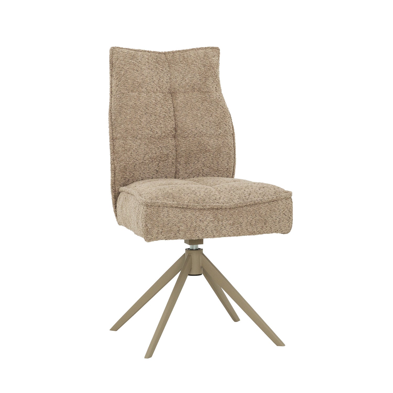 Vienna - Chaise de Salle à Manger - Pivotante Sans Accoudoir - Taupe