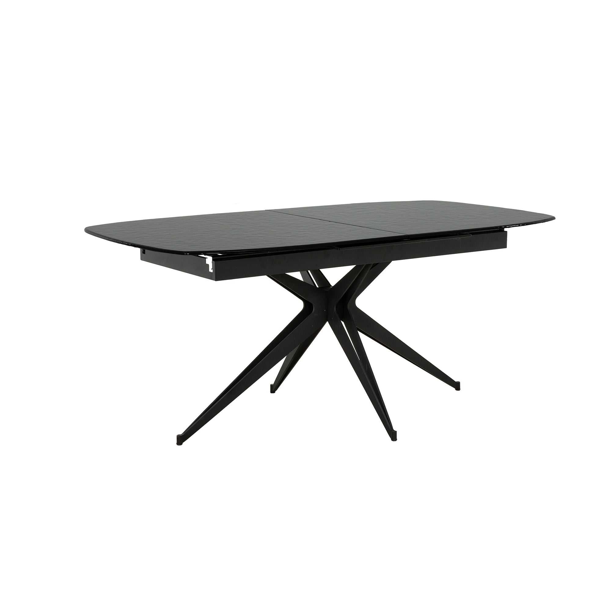 Capri - Extendable Dining Table - Black Glass