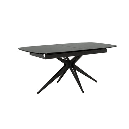 Capri - Extendable Dining Table - Black Glass