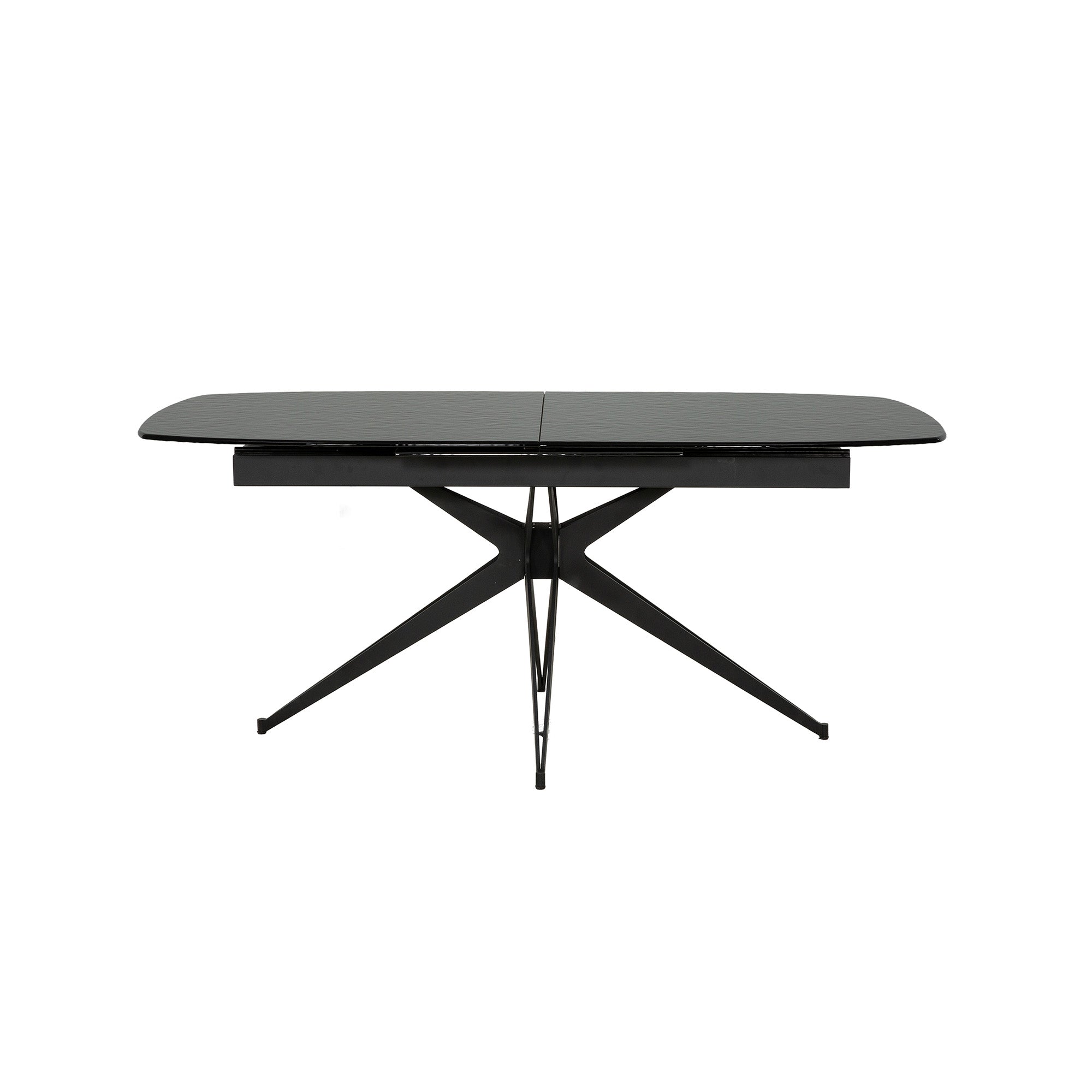 Capri - Extendable Dining Table - Black Glass