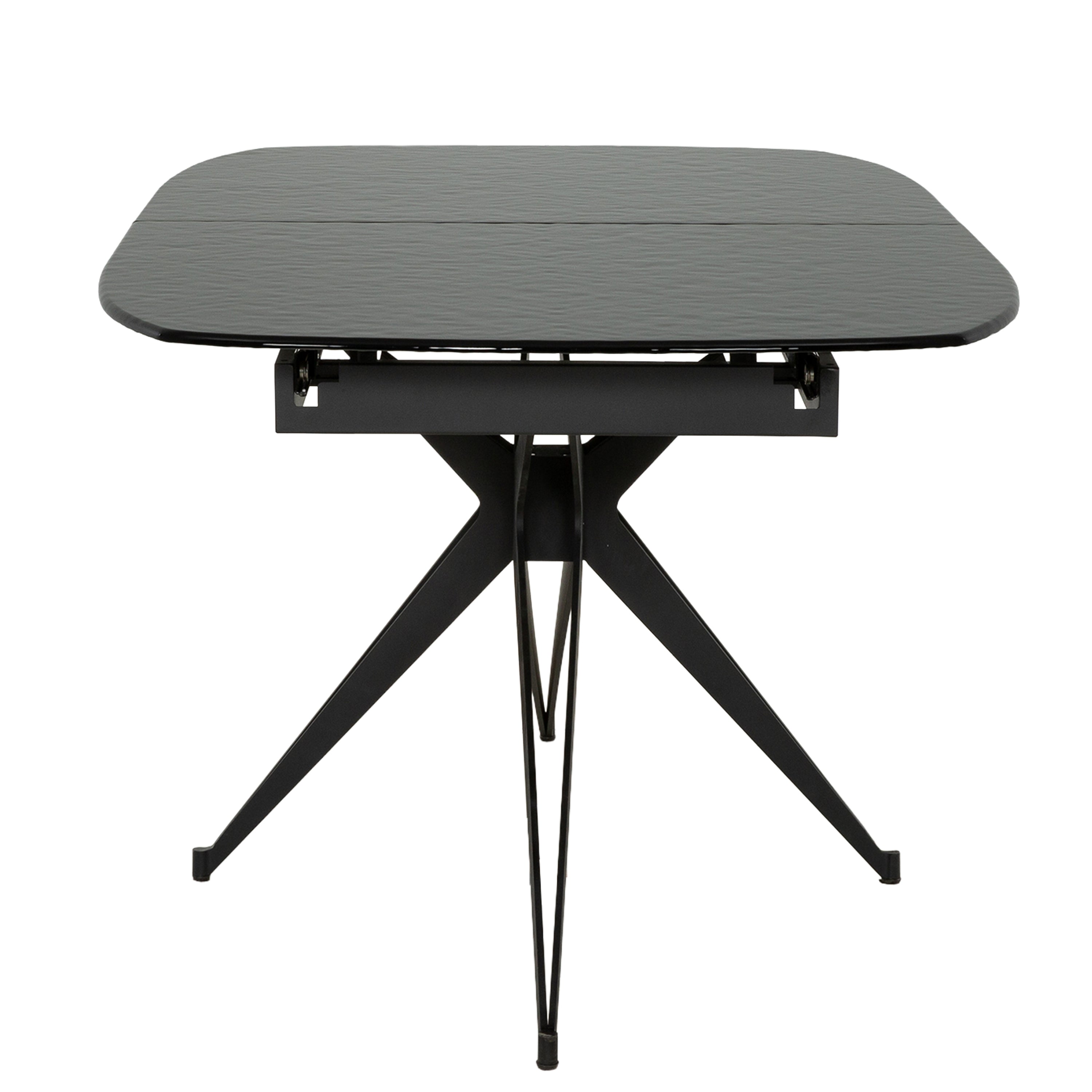 Capri - Extendable Dining Table - Black Glass