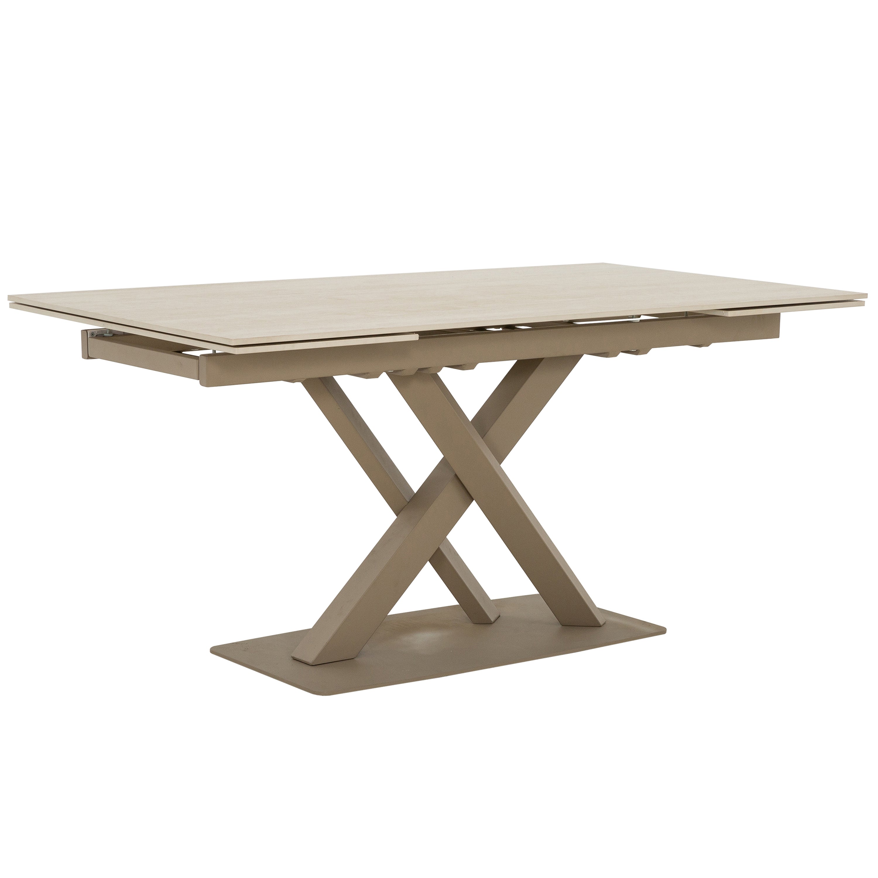 Roma - Table à Manger Extensible - Travertin Beige