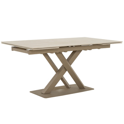 Roma - Table à Manger Extensible - Travertin Beige