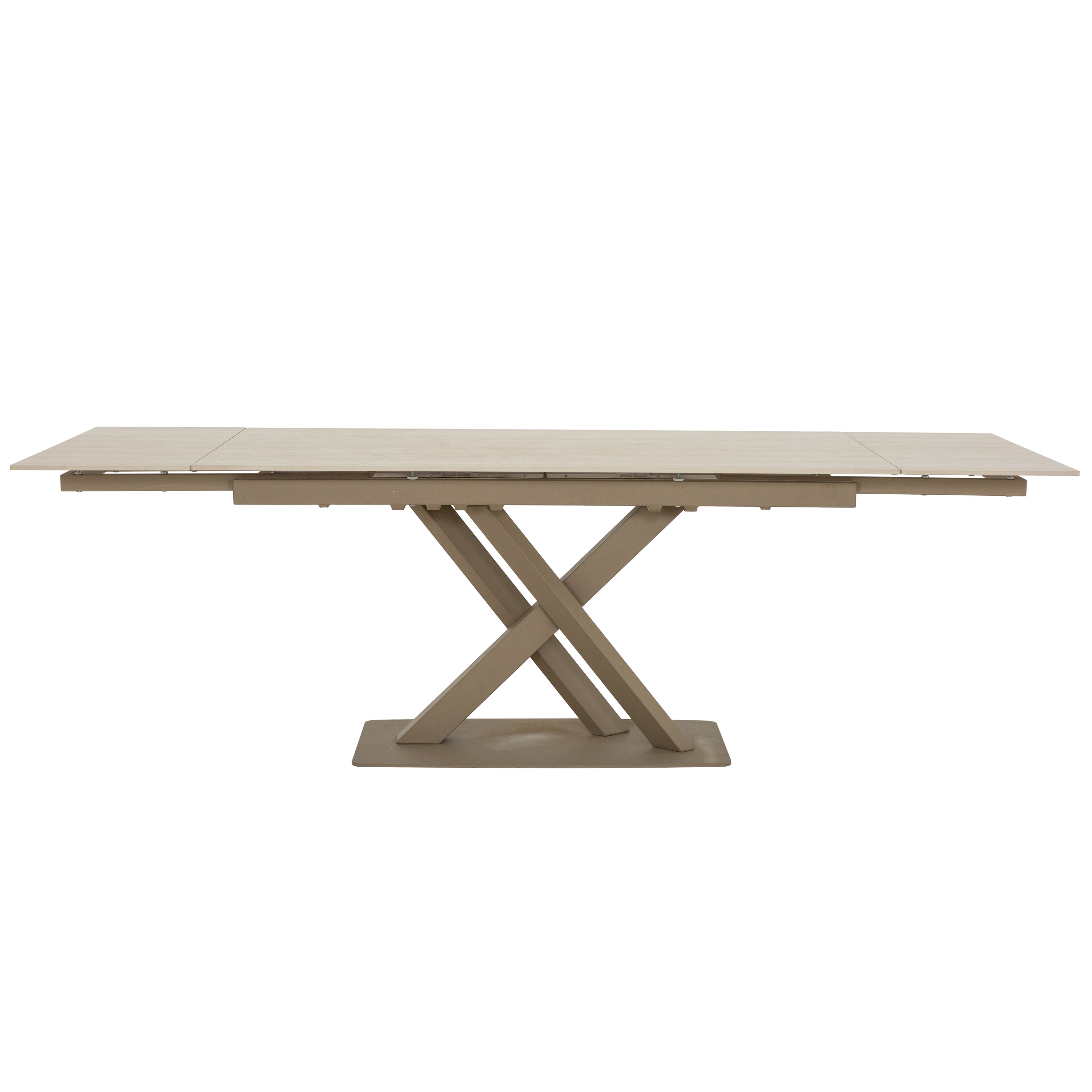 Roma - Table à Manger Extensible - Travertin Beige