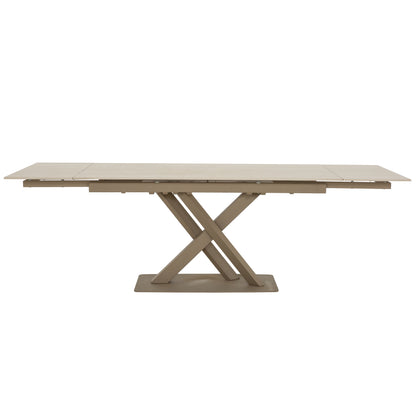 Roma - Table à Manger Extensible - Travertin Beige
