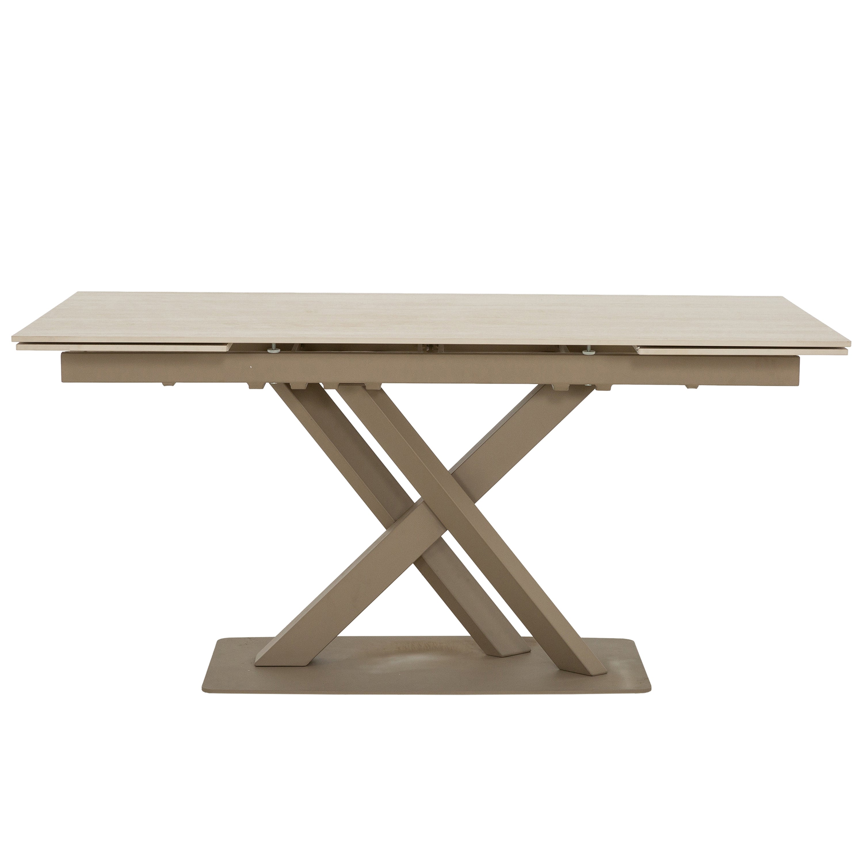 Roma - Table à Manger Extensible - Travertin Beige