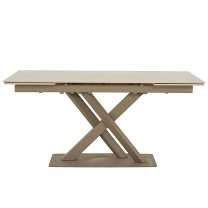 Roma - Table à Manger Extensible - Travertin Beige