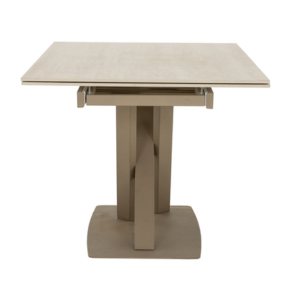Roma - Table à Manger Extensible - Travertin Beige