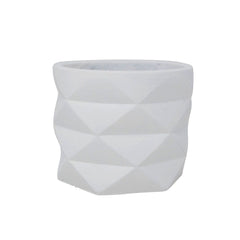 White Asymmetrical Vase