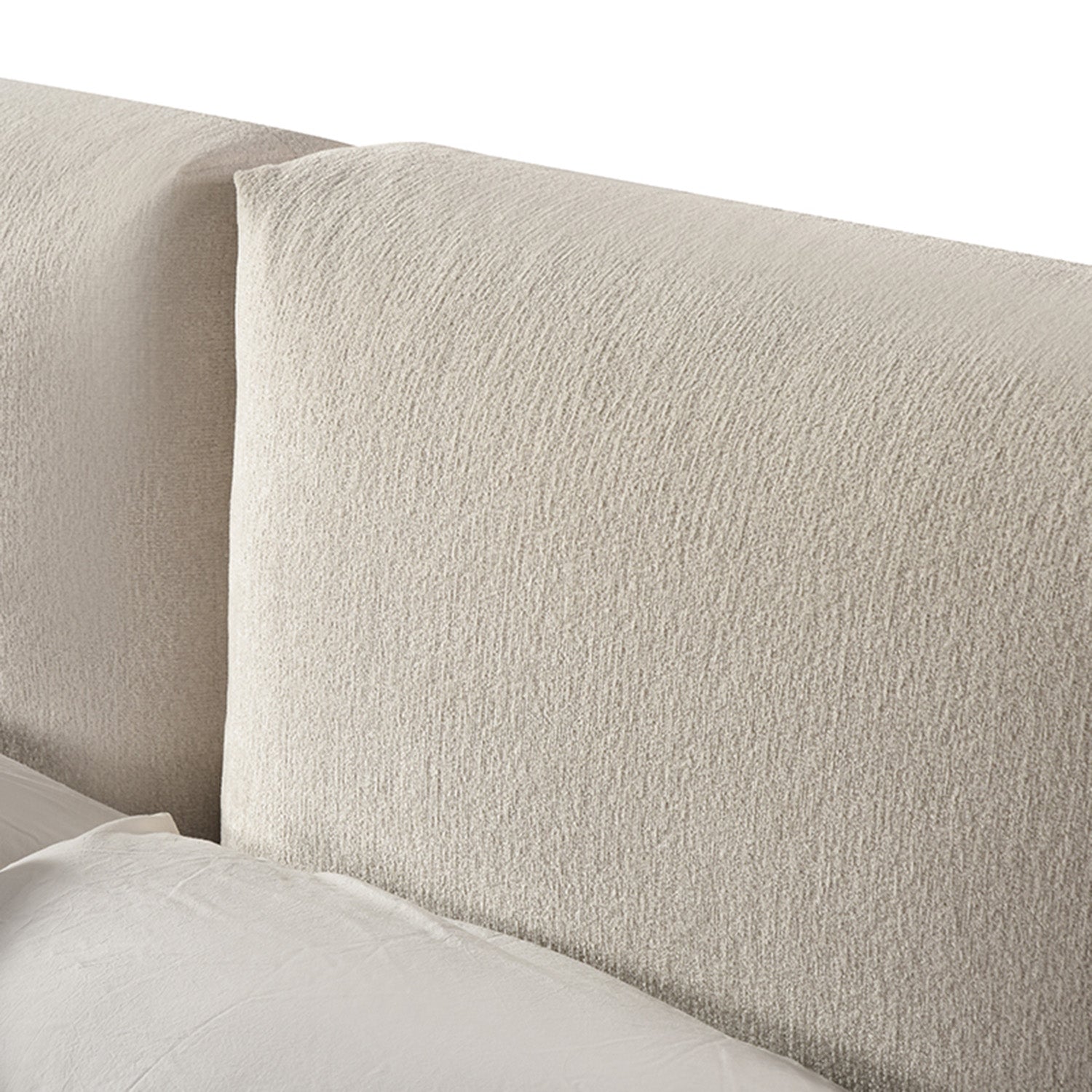 Aiden - Lit Queen - Tissu Beige
