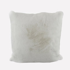 White Faux Rabbit Cushion