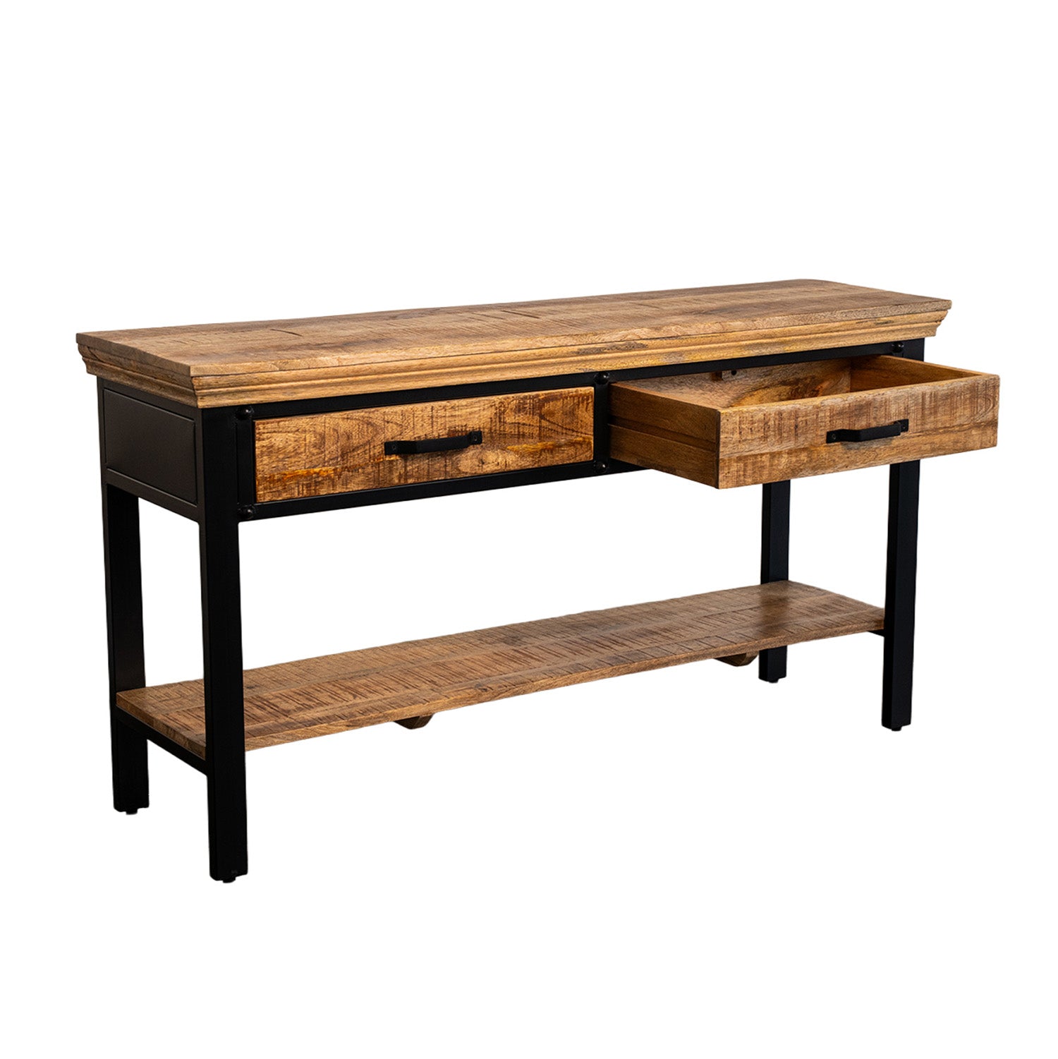 Forge - Console - Bois Massif et Métal