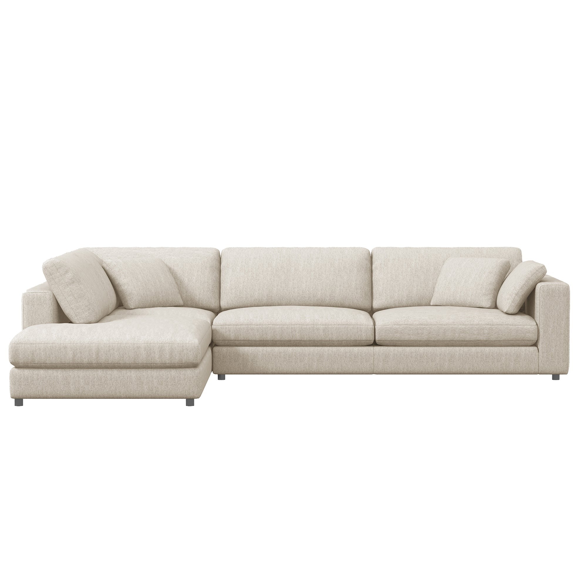 Joelle - Sofa Sectionnel - Tissu Beige