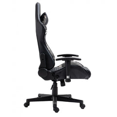 Office Chair - Gaming / Black Faux Leather / Camo