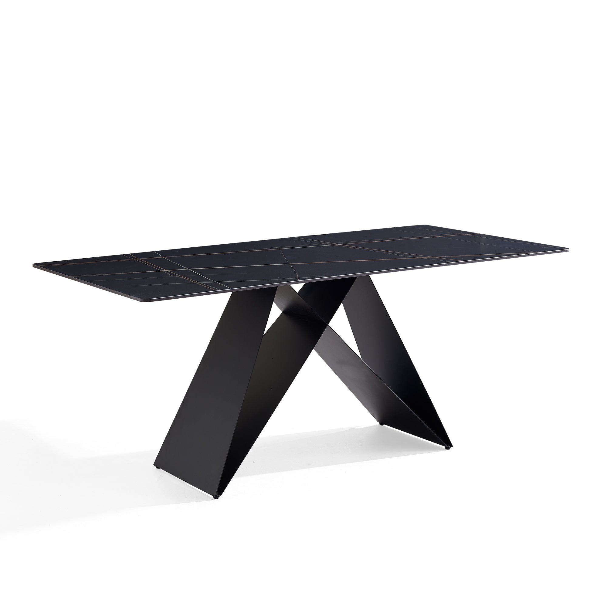 Isabella - Dining Table - Black Ceramic