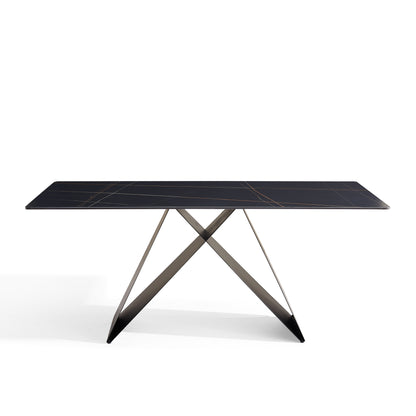Isabella - Dining Table - Black Ceramic