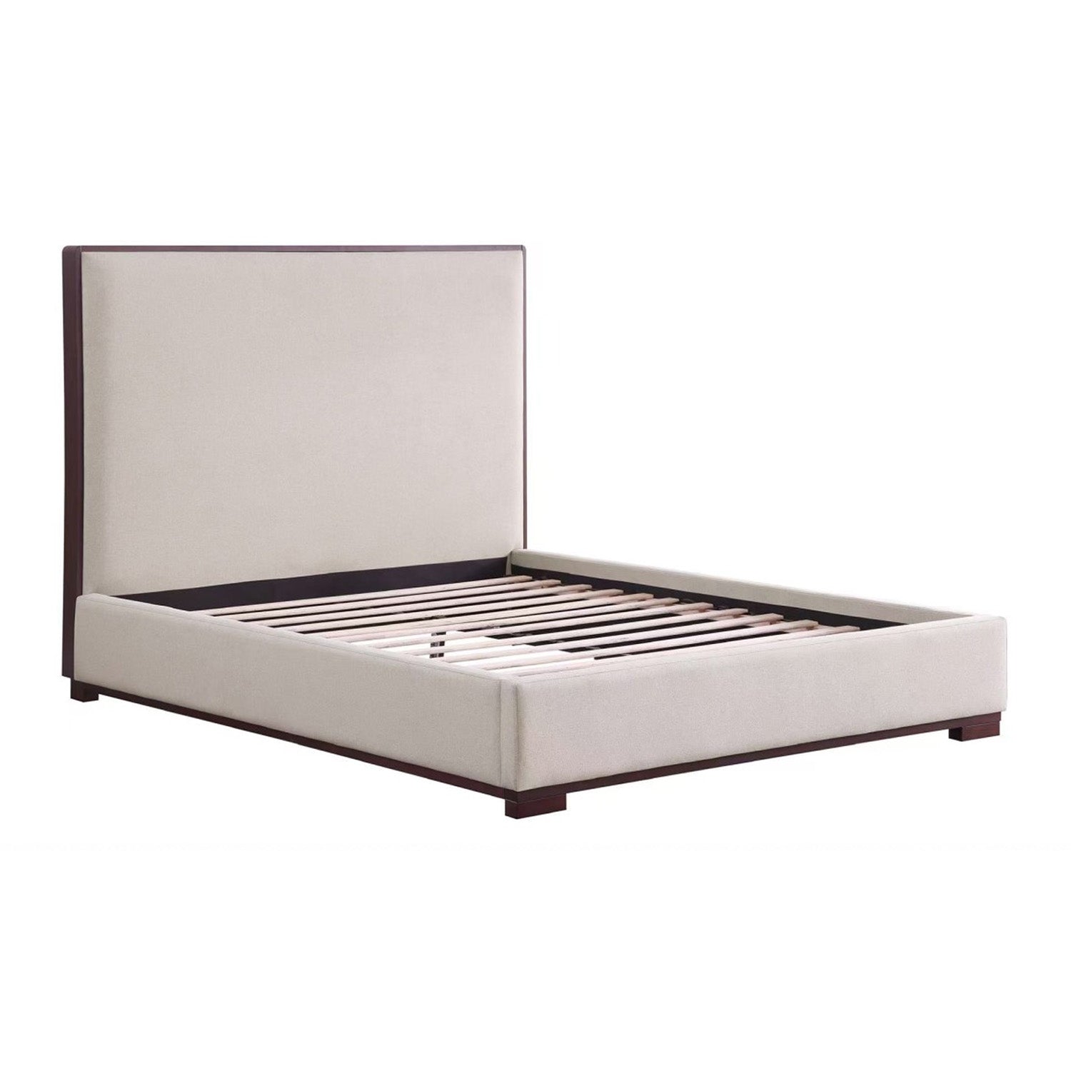 Tiana - Lit Queen - Tissu Beige