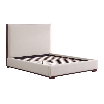 Tiana - Lit Queen - Tissu Beige