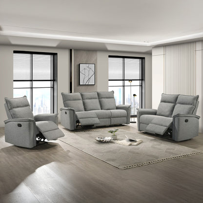 Kario - Reclining Sofa - Gray
