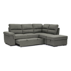 Sofa Lit Sectionnel - Alberto - Tissue Gris